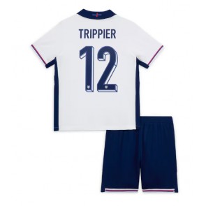 Anglie Kieran Trippier #12 Dětské Domácí dres komplet ME 2024 Krátký Rukáv (+ trenýrky)